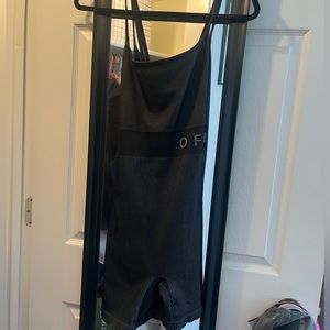 Aerie Offline Striped Ribbed Shorts Bodysuit